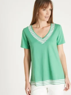 Femme Daxon Tee-shirt effet 2 en 1