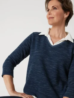 Femme Daxon Tee-shirt effet 2 en 1