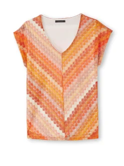 Femme Daxon Tee-shirt effet dentelle