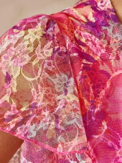 Femme Daxon Tee-shirt en dentelle