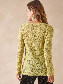 Femme Daxon Tee-shirt en dentelle