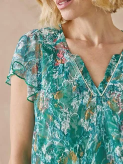 Femme Daxon Tee-shirt en dentelle