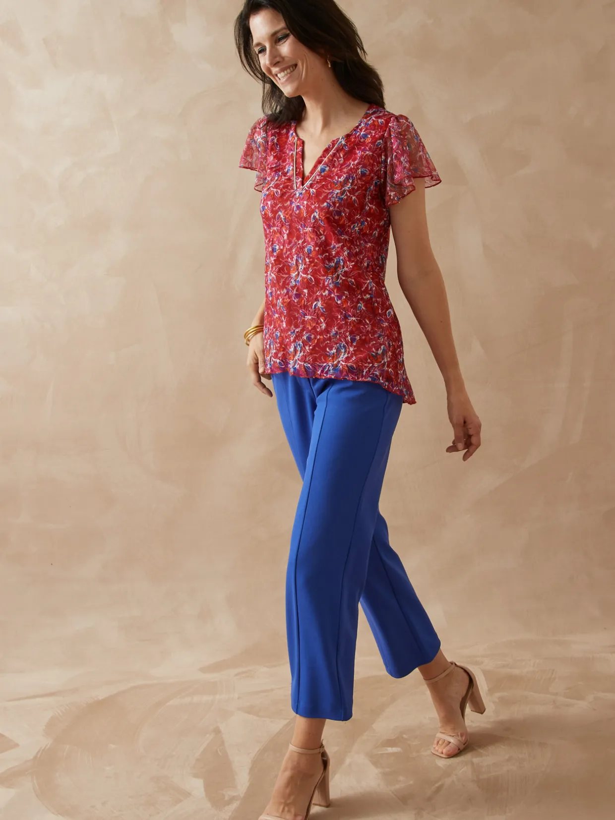 Femme Daxon Tee-shirt en maille dentelle