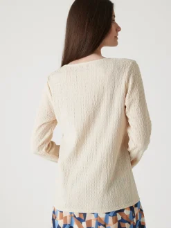 Femme Daxon Tee-shirt en maille fantaisie