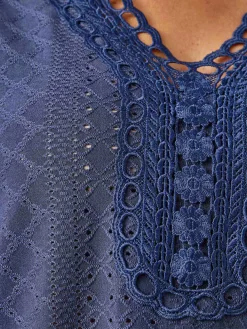 Femme Daxon Tee-shirt en maille fantaisie.