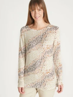 Femme Daxon Tee-shirt en maille flammée