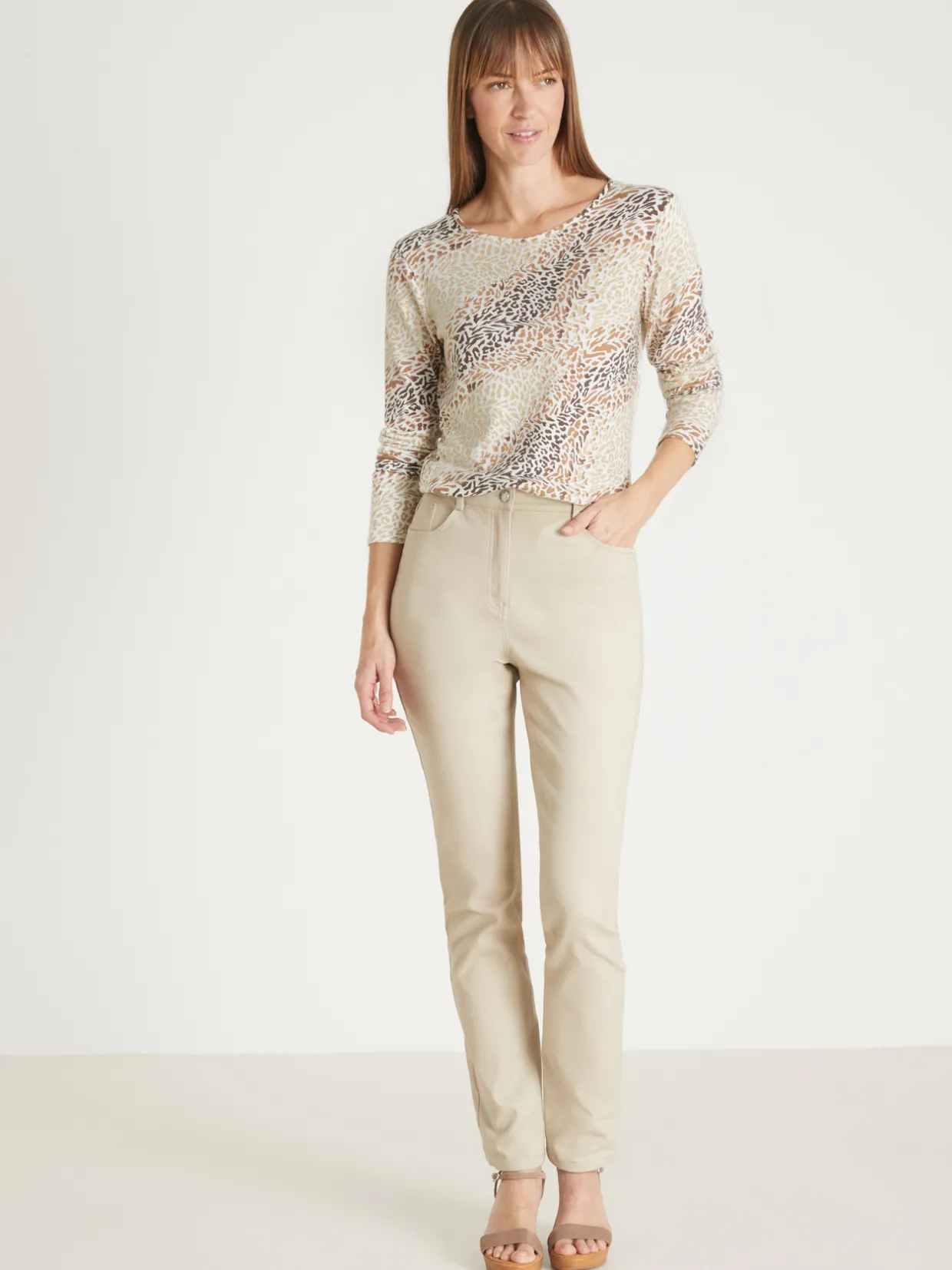 Femme Daxon Tee-shirt en maille flammée