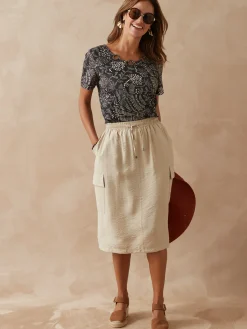 Femme Daxon Tee-shirt encolure fantaisie