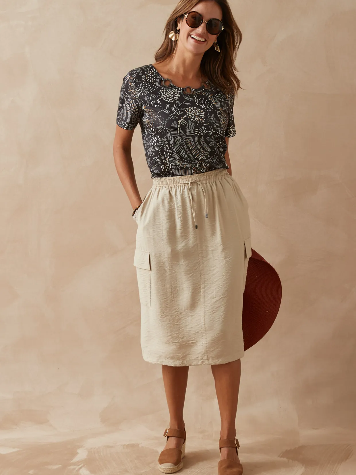 Femme Daxon Tee-shirt encolure fantaisie