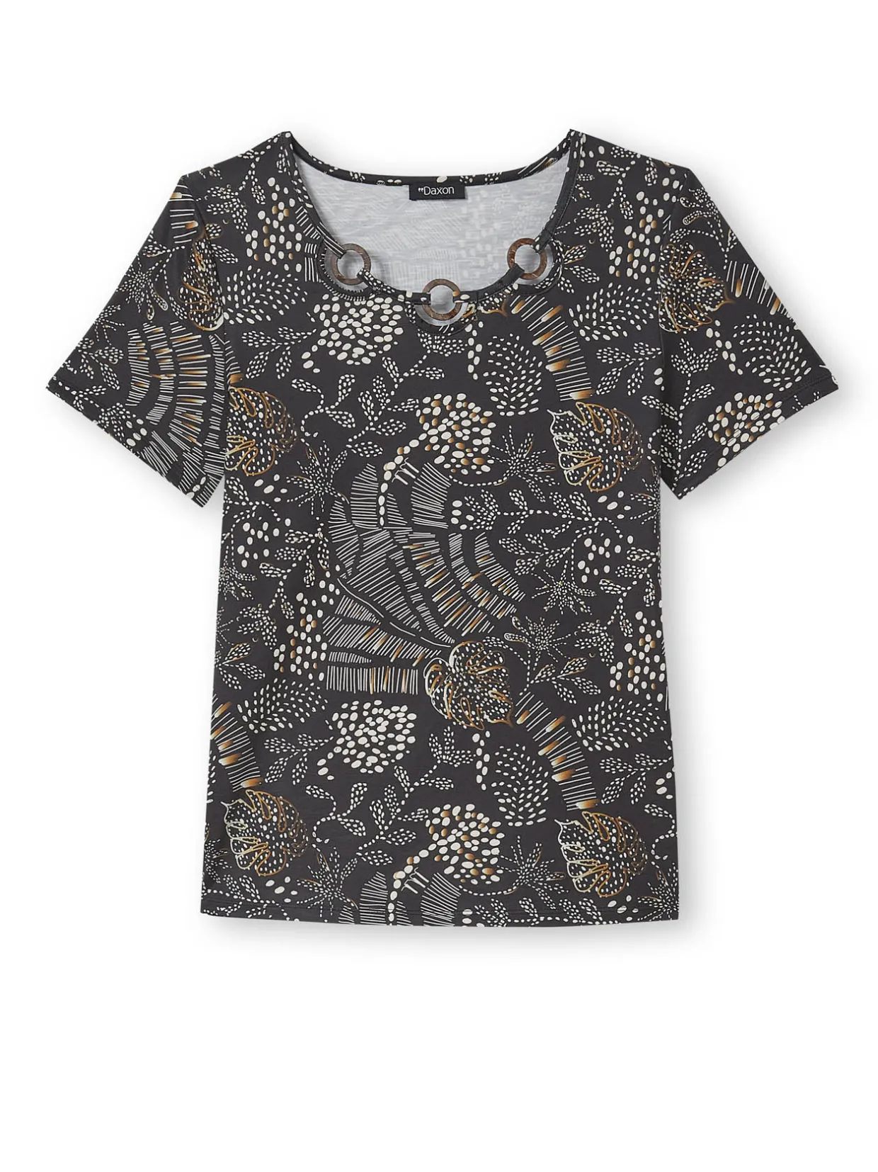 Femme Daxon Tee-shirt encolure fantaisie