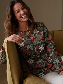 Femme Daxon Tee-shirt encolure fantaisie