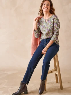 Femme Daxon Tee-shirt encolure fantaisie