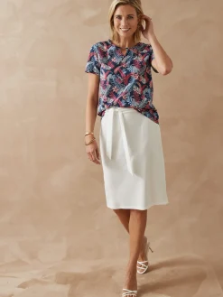 Femme Daxon Tee-shirt encolure fantaisie