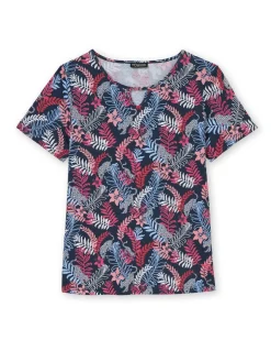 Femme Daxon Tee-shirt encolure fantaisie