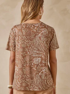 Femme Daxon Tee-shirt encolure fantaisie