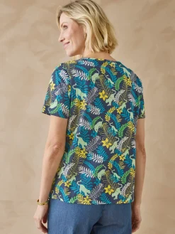 Femme Daxon Tee-shirt encolure fantaisie