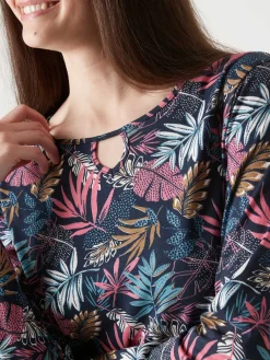 Femme Daxon Tee-shirt encolure fantaisie