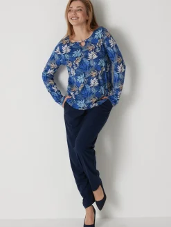 Femme Daxon Tee-shirt encolure fantaisie