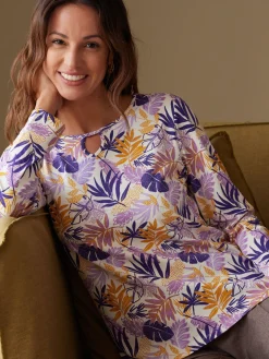 Femme Daxon Tee-shirt encolure fantaisie