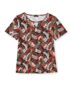 Femme Daxon Tee-shirt encolure fantaisie