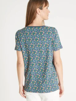Femme Daxon Tee-shirt fantaisie pur coton