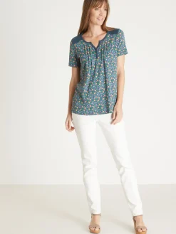 Femme Daxon Tee-shirt fantaisie pur coton