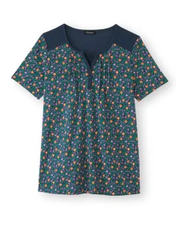 Femme Daxon Tee-shirt fantaisie pur coton