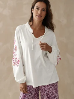 Femme Daxon Tee-shirt fantaisie pur coton