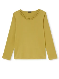 Femme Daxon Tee-shirt fluide encolure fantaisie