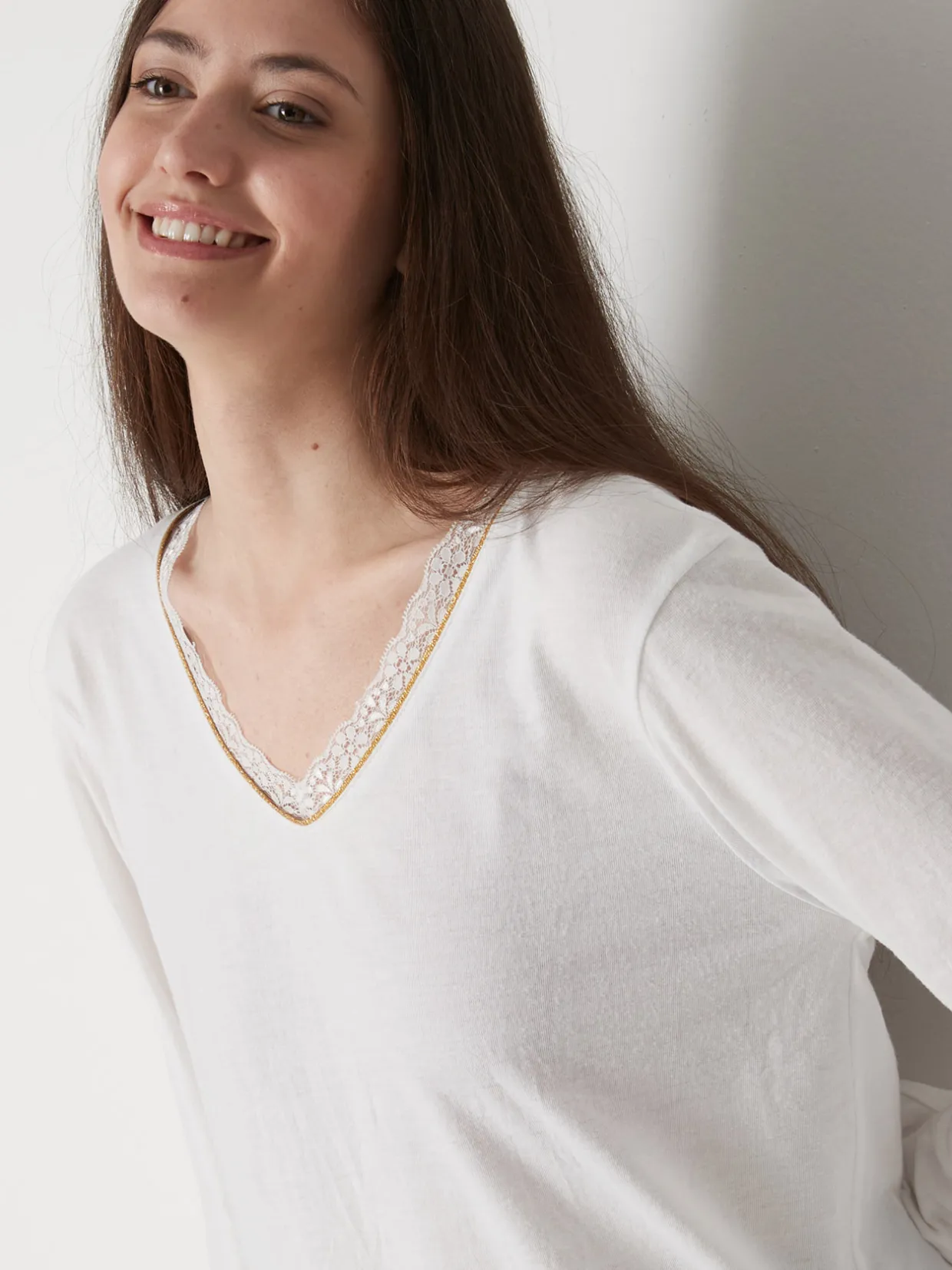 Femme Daxon Tee-shirt maille émerisée