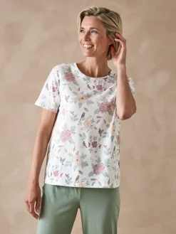 Daxon Tee-shirt manches courtes maille coton