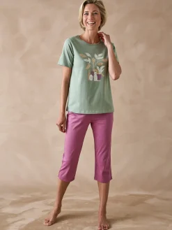 Daxon Tee-shirt manches courtes maille coton