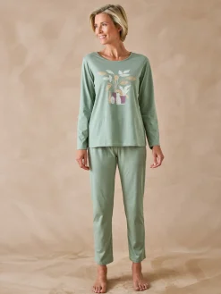 Daxon Tee-shirt manches longues maille coton