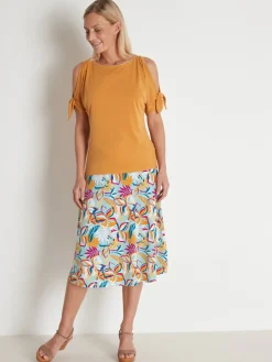 Femme Daxon Tee-shirt manches T ouvertes