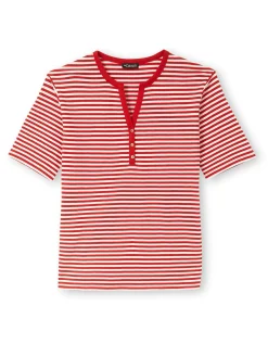 Femme Daxon Tee-shirt marinière avec lin