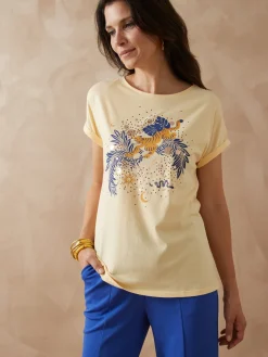 Femme Daxon Tee-shirt motif placé