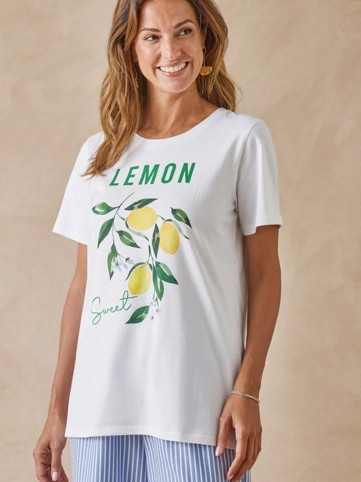 Femme Daxon Tee-shirt motif placé