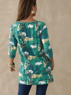 Femme Daxon Tee-shirt tunique manches 3/4