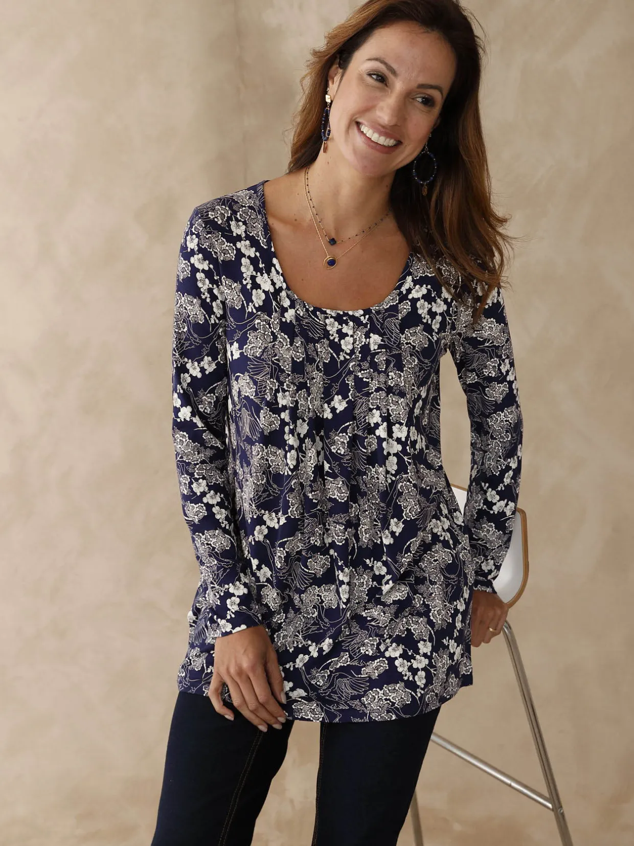 Femme Daxon Tee-shirt tunique manches longues