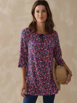 Femme Daxon Tee-shirt tunique manches 3/4