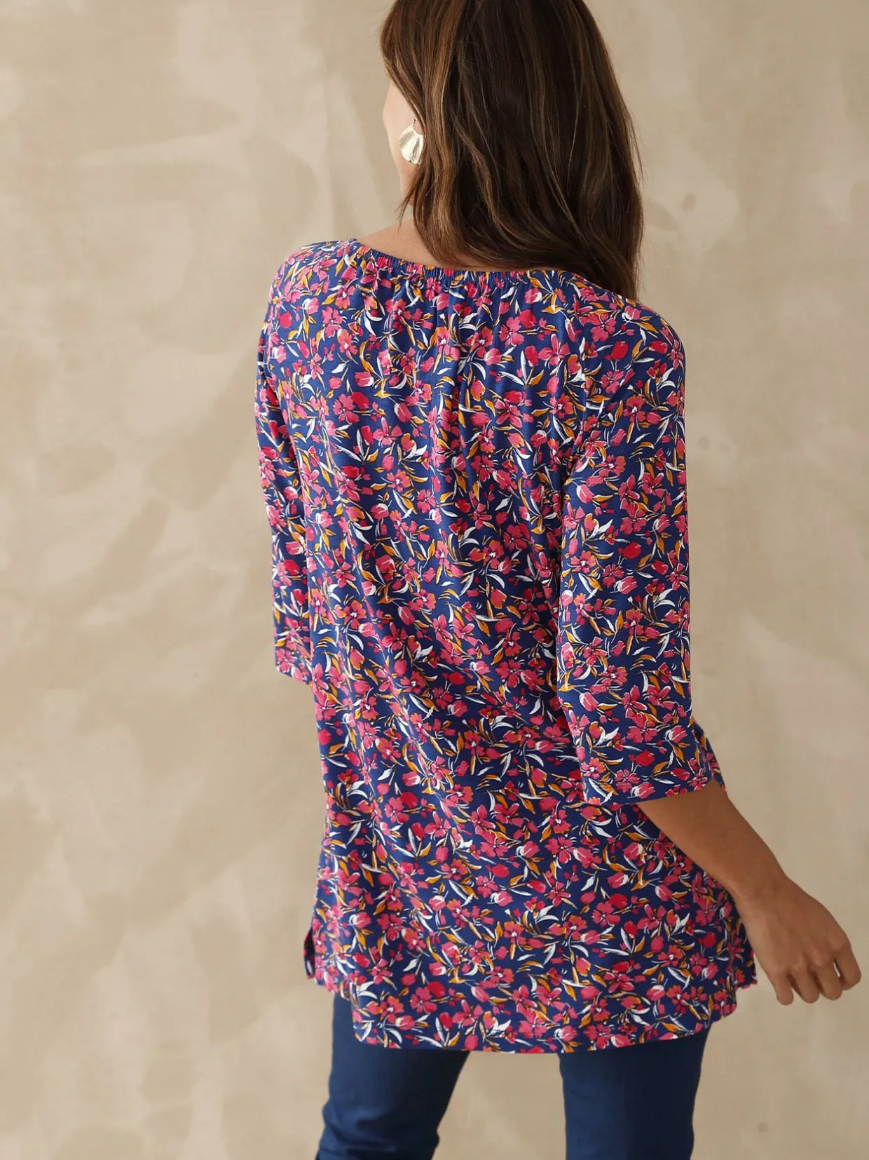 Femme Daxon Tee-shirt tunique manches 3/4