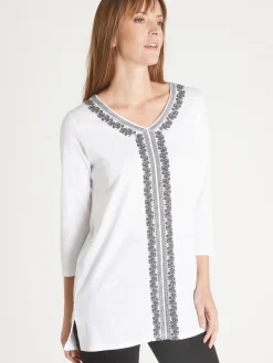 Femme Daxon Tee-shirt tunique manches 3/4