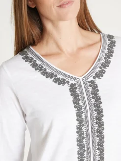 Femme Daxon Tee-shirt tunique manches 3/4