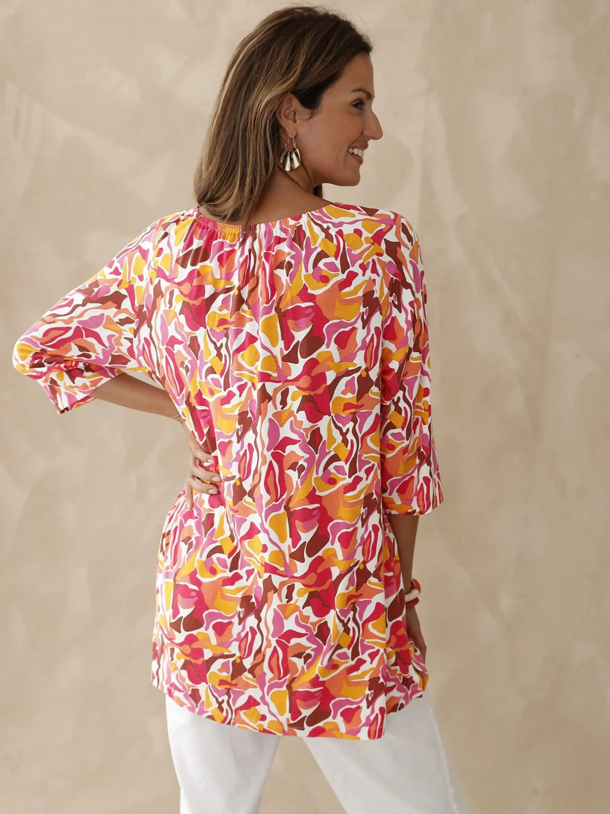 Femme Daxon Tee-shirt tunique manches 3/4