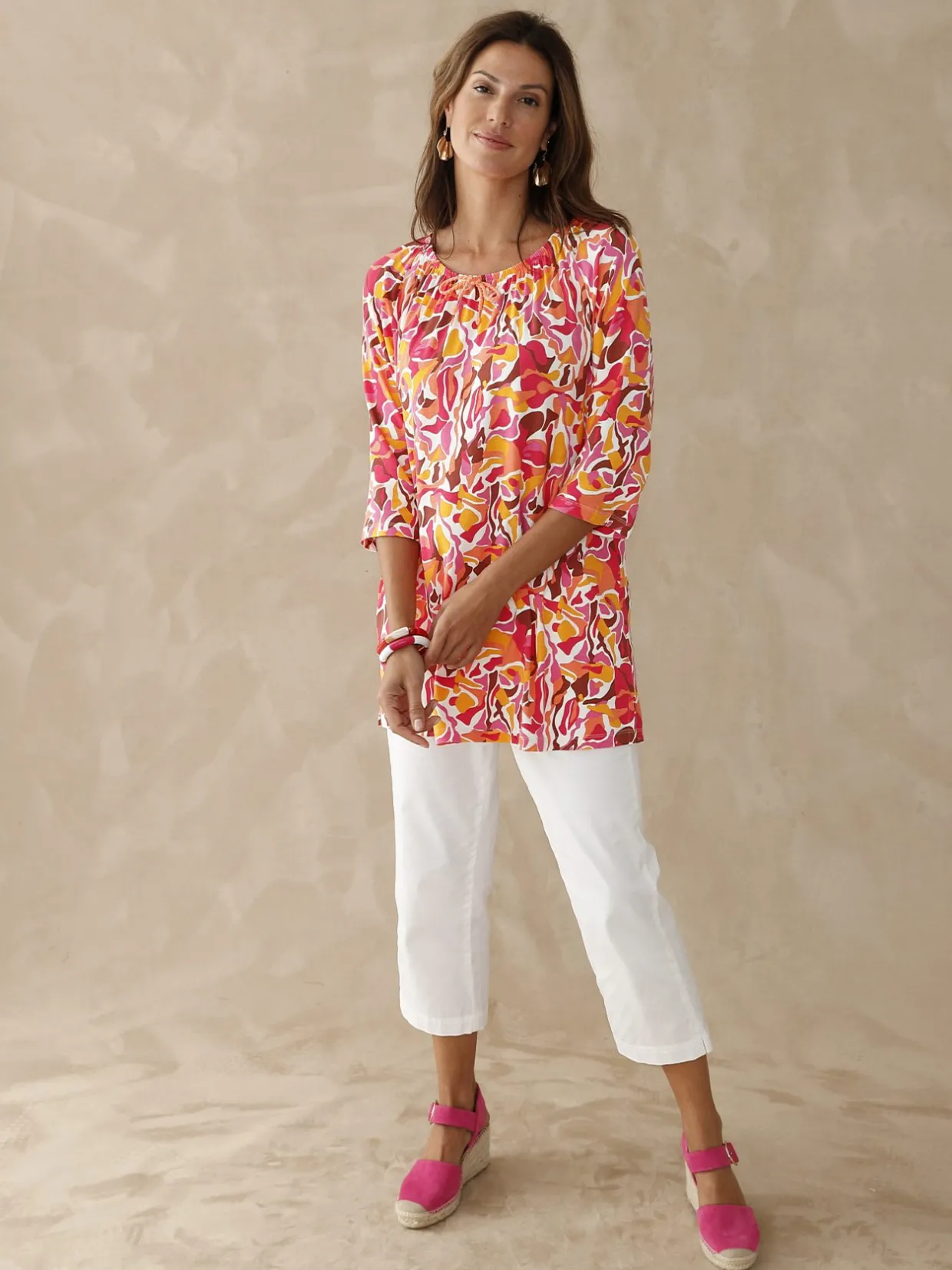 Femme Daxon Tee-shirt tunique manches 3/4