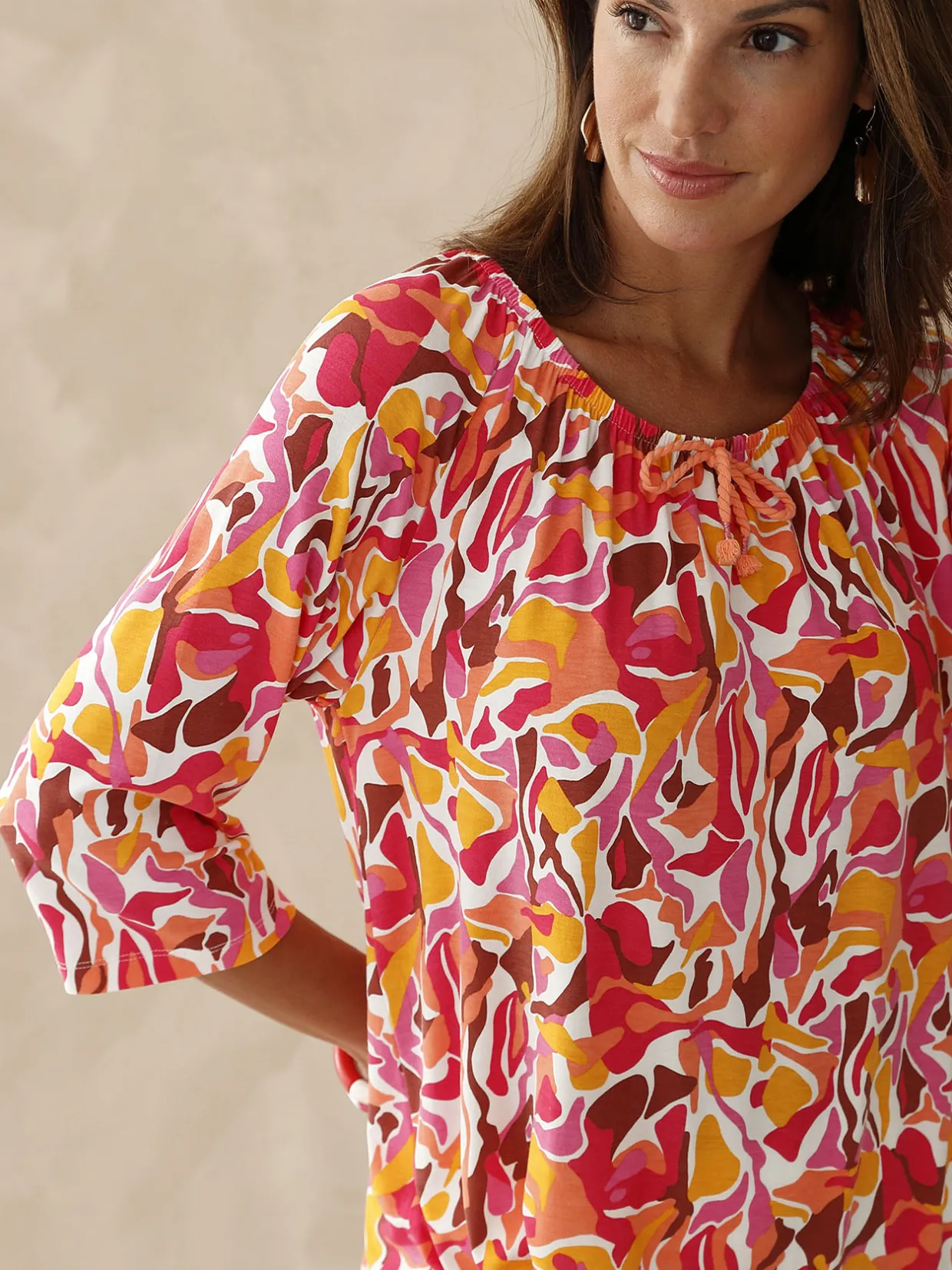 Femme Daxon Tee-shirt tunique manches 3/4