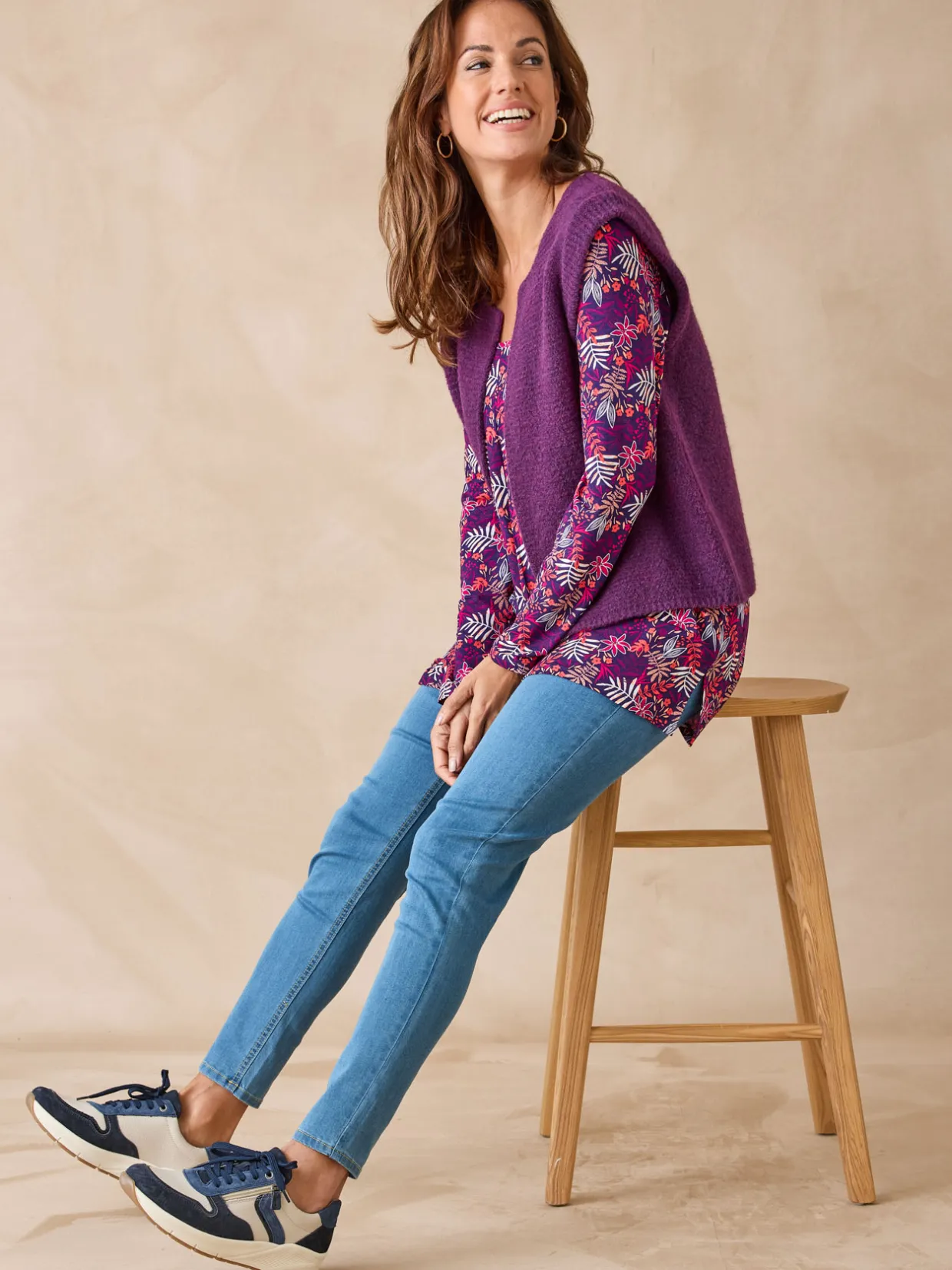 Femme Daxon Tee-shirt tunique manches longues