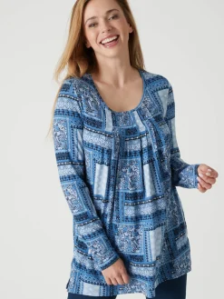 Femme Daxon Tee-shirt tunique manches longues