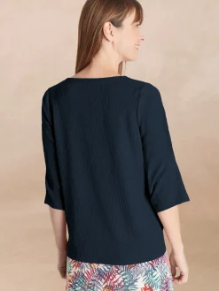 Femme Daxon Tee-shirt V galon fantaisie