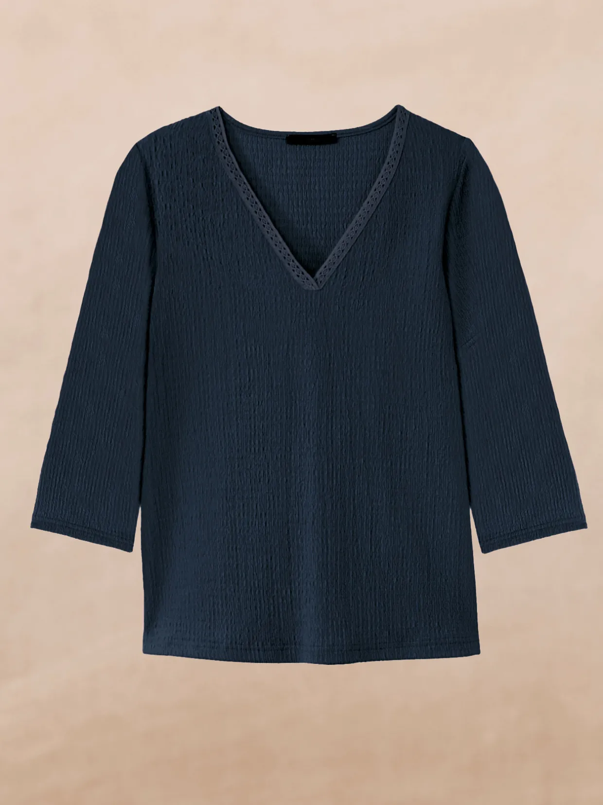 Femme Daxon Tee-shirt V galon fantaisie